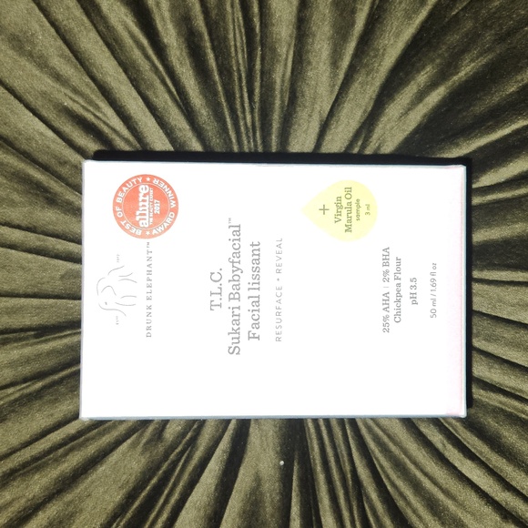 Drunk Elephant T.L.C. Sukari Babyfacial + Virgin Maruka Oil Sample Beauty - Picture 3 of 4